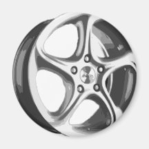 Decorative Car Rim Fridge Magnets