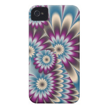 Decorative Fantasy Daisies iPhone 4 case