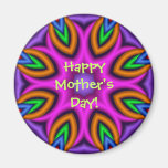 Decorative Fantasy Flower Mother's day magnet