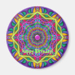 Decorative Happy Birthday Magnet
