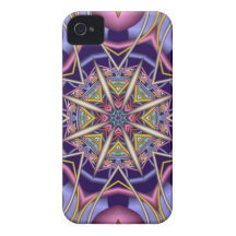 Decorative kaleidoscope iPhone 4 case