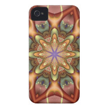 Decorative kaleidoscope iPhone 4 case-mate case