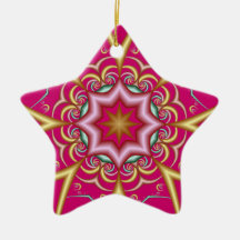 Decorative Pink Star ornament