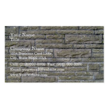 Decorative Stone Wall Close Up Business Card Template
