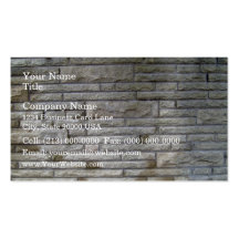 Decorative Stone Wall With Variations Business Card Templates