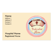 Dedicated Nurse Business Card Template