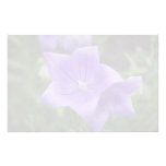 Deep Blue Balloon Flower Photograph Stationery Paper
