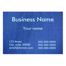 Deep Blue Cloth Business Card Template