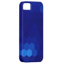 Deep blue hexagonal seamless graphic