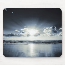 Deep Blue Sunrise Mousepad