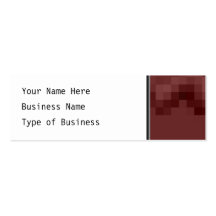 Deep Burgundy Red Abstract Squares Design. Business Card Template