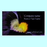 Deep Purple Floral Abstract Business Card business cards