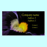 Deep Purple Floral Macro Business Card business cards