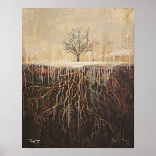"Deep Roots" original art  by Beth Morrell poster