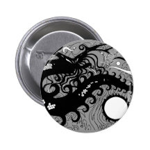 Deep Sea Dragon buttons (Silhouette)