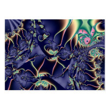 Deep Sea III · Fractal Art · Blue Business Card Templates