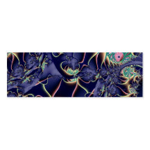 Deep Sea III · Fractal Art · Blue Business Card Template
