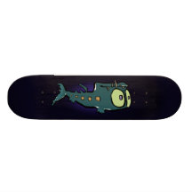 deep sea lantern fish custom skateboard