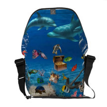 Deep Sea .Rickshaw Messenger Bag