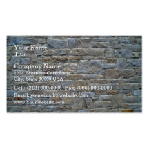 Deeply Set Stone Wall Business Card Templates