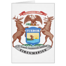 Deer Hunter Crest Greeting Cards
