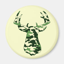 Deer Hunting Camo Buck Magnets
