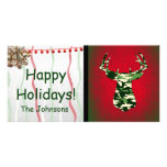 Deer Hunting Camo Buck Photo Greeting Card