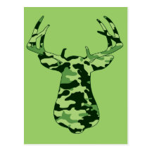 Deer Hunting Camo Buck Postcards
