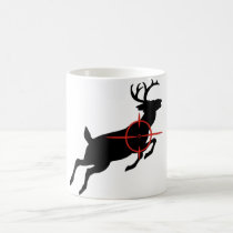 Deer Hunting- Deer with crosshairs on it mugs