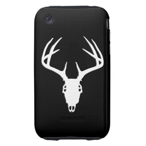 Deer Hunting Skull w/ Antlers Tough iPhone 3 Cases