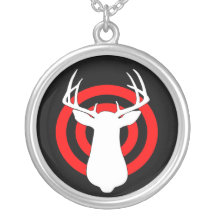 Deer Hunting Target Practice Personalized Necklace