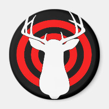 Deer Hunting Target Practice Refrigerator Magnets