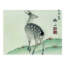 Deer in Autumn Ukiyoe Postcard