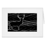 Deer Shadows Greeting Greeting Cards