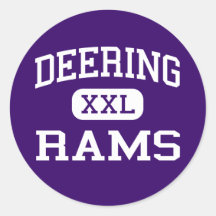 Deering - Rams - High School - Portland Maine Stickers