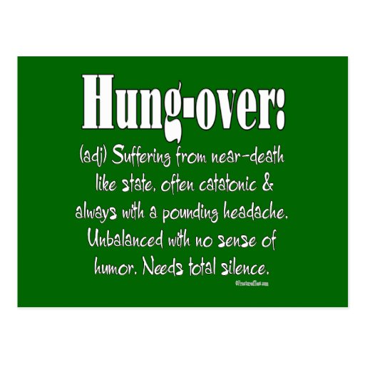 Definition Hung over Zazzle