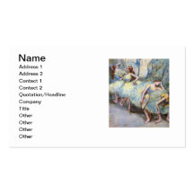 Degas Ballet Dancers Impressionist Business Card Template