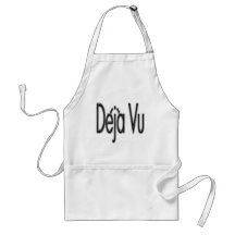 De'ja' Vu black Apron