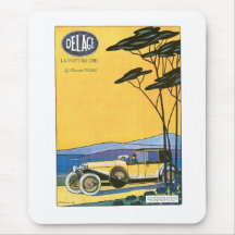 Delage ~ Vintage Automobile Advertisement Mouse Pads