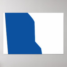Delaware Flag Map Poster