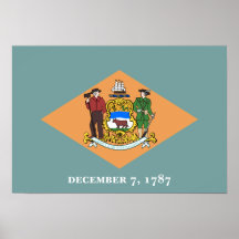 Delaware Flag Poster