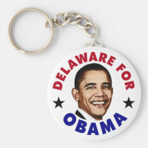 Delaware For Obama Key Chains