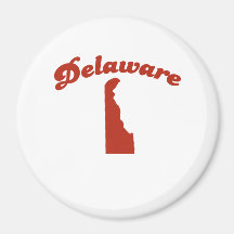 DELAWARE Red State Magnets