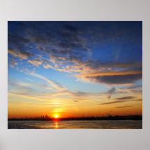 Delaware River Sunset Posters