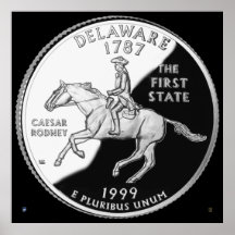 DELAWARE STATE QUARTER POSTER