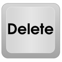 Delete Computer Key Photo Sculptures