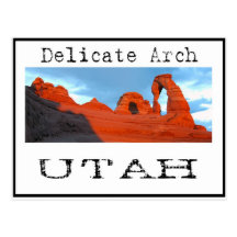 delicate arch post card