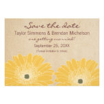 Delicate Daisies Save the Date Invite, Yellow