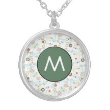 Delicate floral design necklaces