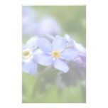 Delicate Forget Me Not Flowers Personalized Stationery